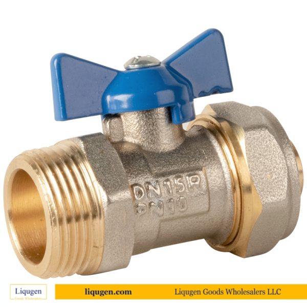 Compression Male Ball Valve(Flat)