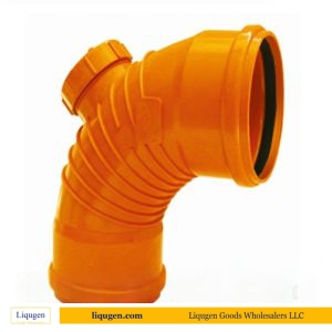Push-Fit 87.5° Swept Bend With Threaded Cap (DS) Orange