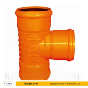 PushFit-87.5°-Tee-3-socket,Orange
