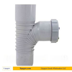 Swept Access Pipe With Threaded Cap Grey