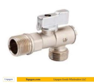 Angle Ball Valve with Filter (Silver Handle)