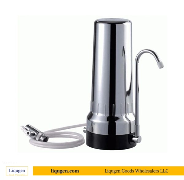 Chrome desktop single-stage household water purifier