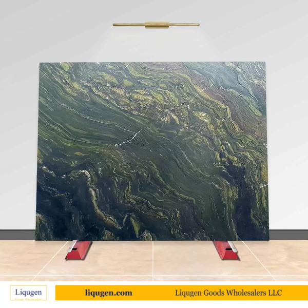 Watercolor Green Granite Stone Slab