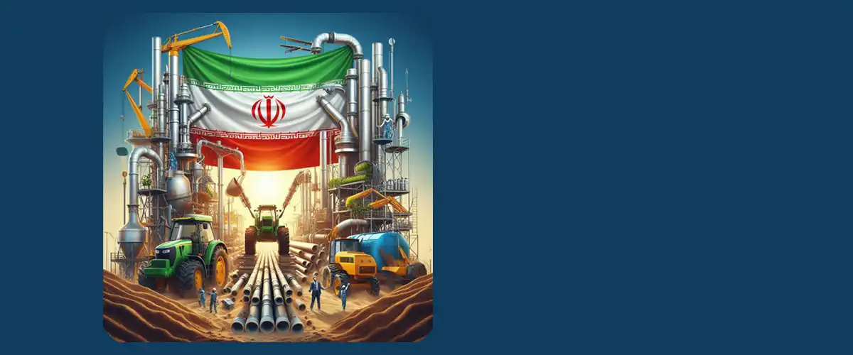 How to buy agricultural pipes and fittings from Iran 1 Agricultural pipes and fittings with the raised flag of Iran